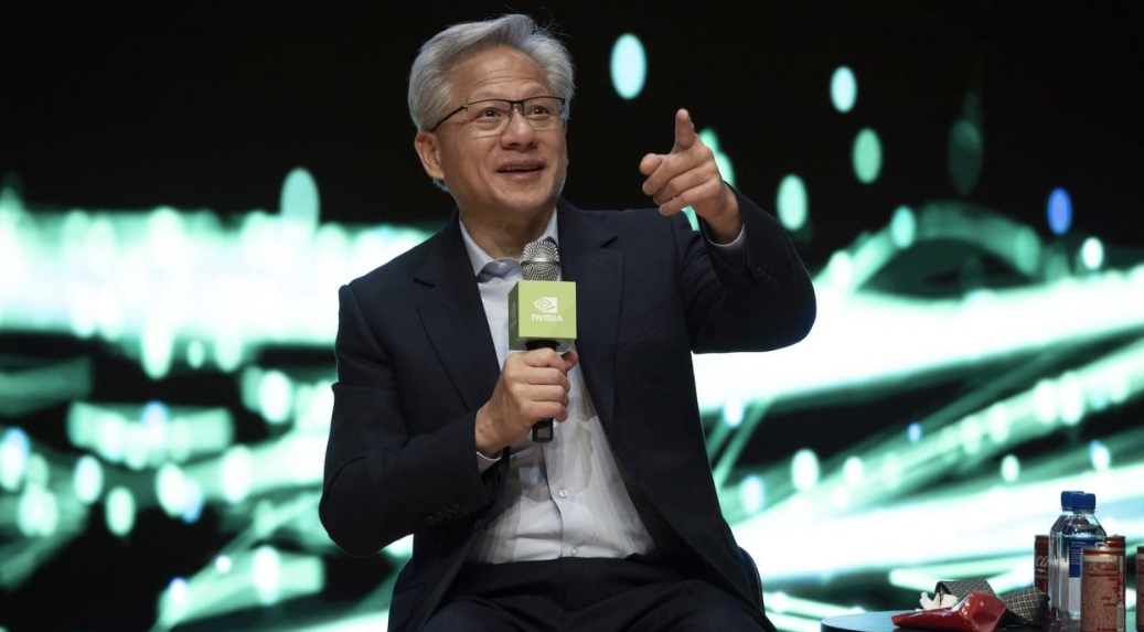Jensen Huang. The print beat. The tape used it to sell volatility. Source: Mashable / Getty Images