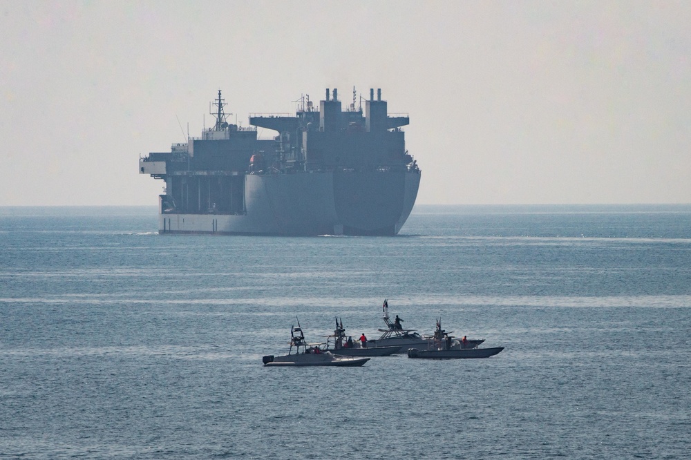 Figure 4: Merchant traffic in the Strait of Hormuz during a U.S. Navy transit. Source: U.S. Navy via DVIDS, public domain