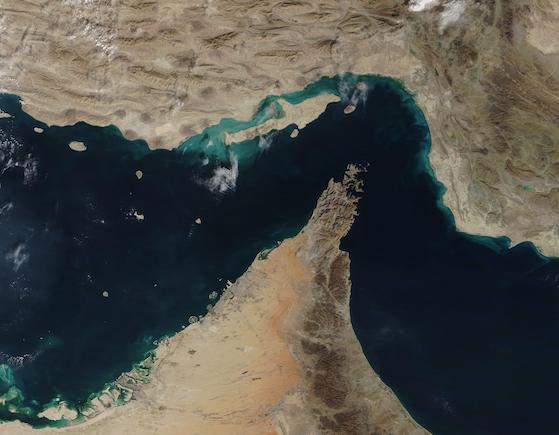 Figure 5: Hormuz concentrates seaborne flows at one narrow exit, while the Saudi East-West and UAE Fujairah pipelines provide only partial bypass capacity. EIA estimated 2024 transit at 20 million b/d and available bypass capacity at about 2.6 million b/d in its June 2025 update. Source: U.S. Energy Information Administration route map; current figures from EIA's June 2025 update
